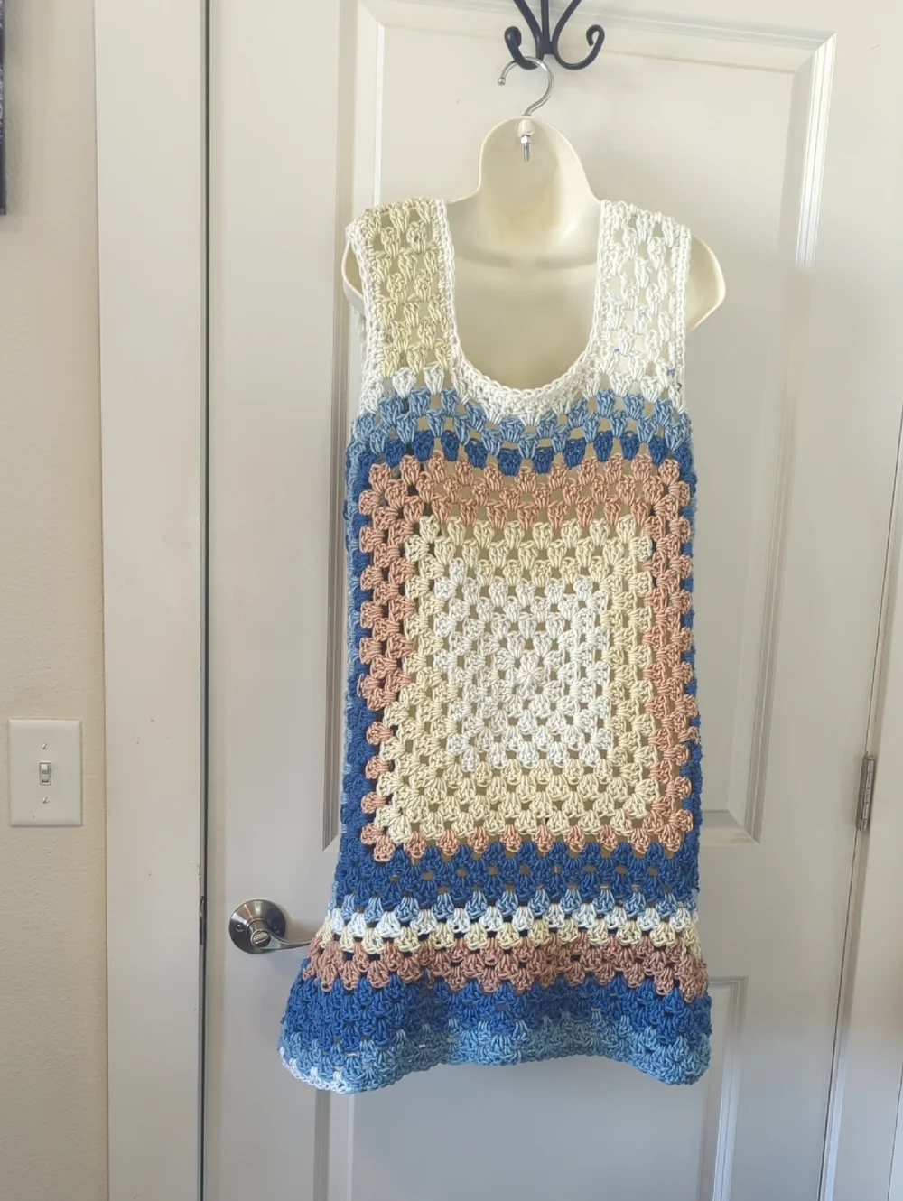 NWOT MTBD Crochet Mini Dress/Cover-up
